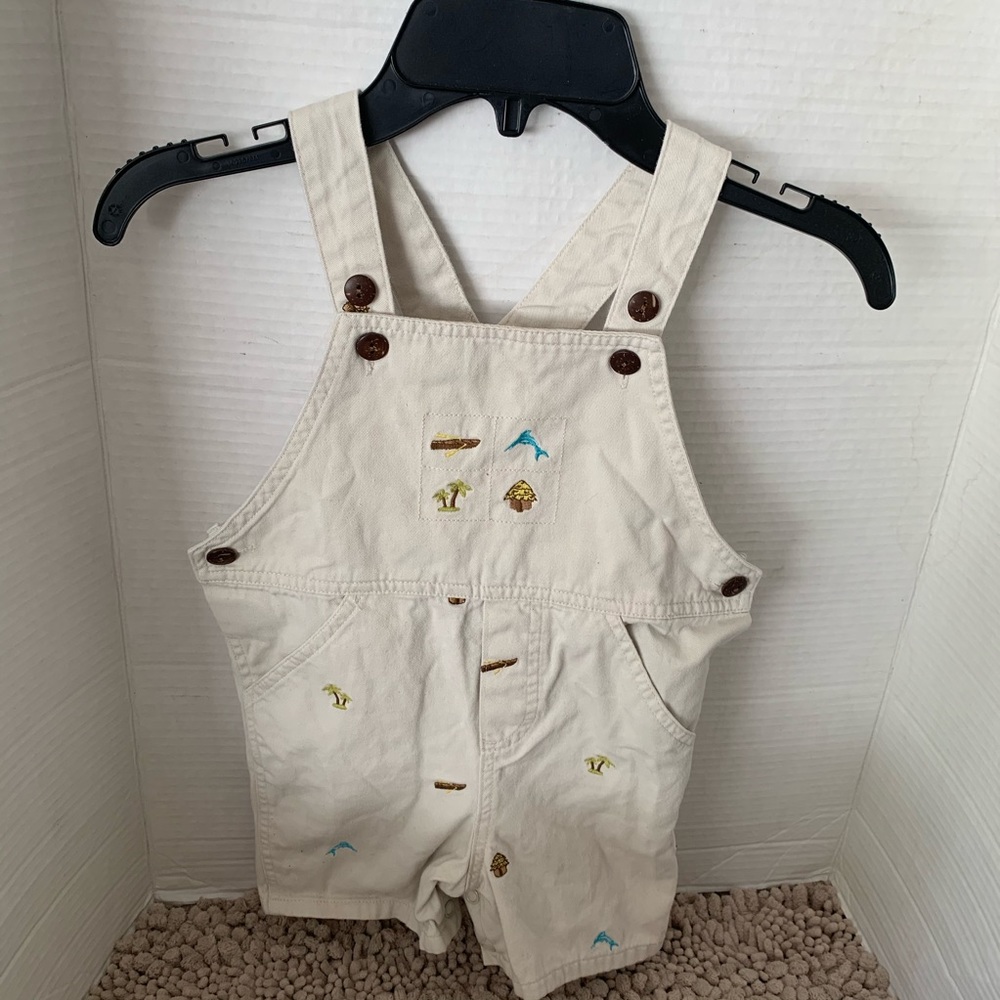 Kids hartstrings overall shorts